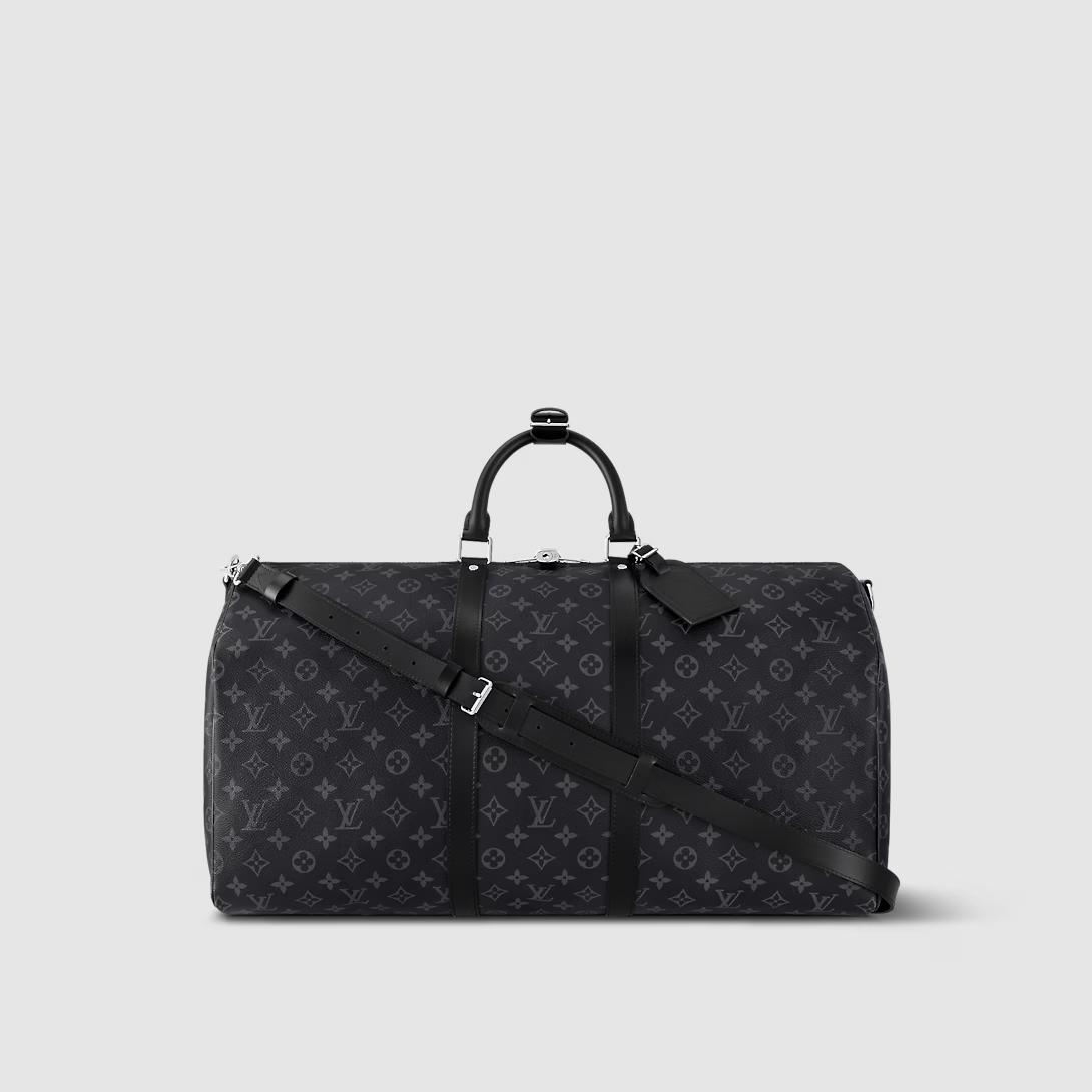 Túi Louis Vuitton Keepall Bandoulière 55 Nam Đen